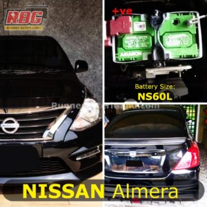 Bateri Kereta Nissan Almera NS60L