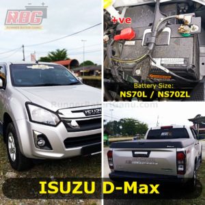 0-Isuzu D-Max Bateri Saiz