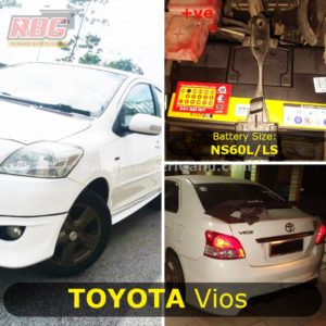 0-Saiz Bateri Kereta Vios Lama