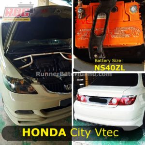 Bateri kereta honda city vtec